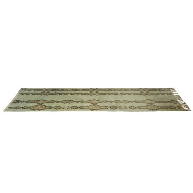 Custom Beni Mrirt Wool Runner 3' X 10' For Sale - Image 6 of 8
