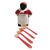 1960s Vintage Americana Aunt Jemima Ceramic Measuring Spoons Holder Set 6" For Sale - Image 5 of 11
