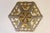 1980s Native American Indian End of Trail Caramel Slag Stained Glass Shade Table Lamp For Sale In Los Angeles - Image 6 of 11