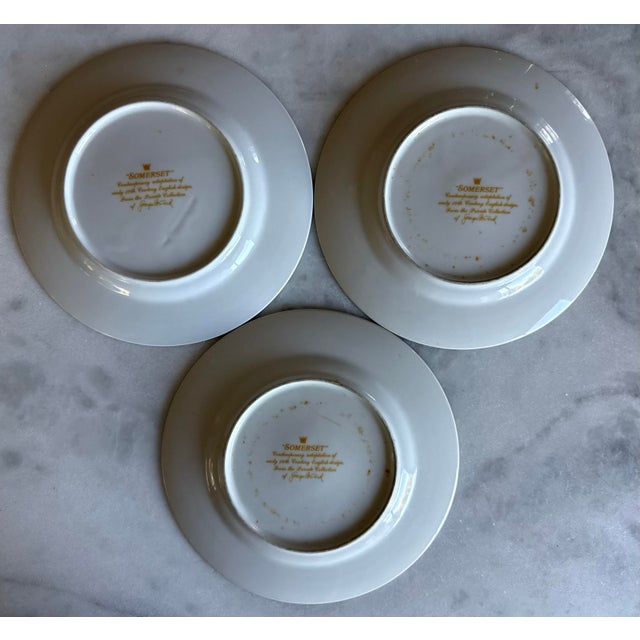 Set of 7 Somerset Plates by Georges Briard With Botanical Fruit Design For Sale - Image 9 of 10