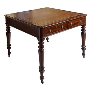 Antique Mahogany Partner's Writing Table For Sale