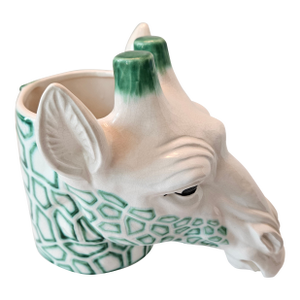 1970s Rare Lipper and Mann Large Giraffe Head Planter