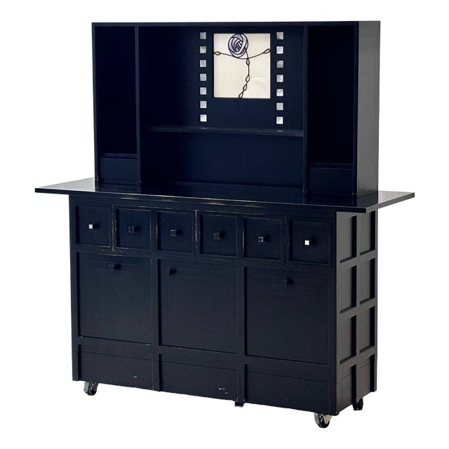 Ash Sideboard by Charles Rennie Mackintosh on Casters, 1980s For Sale