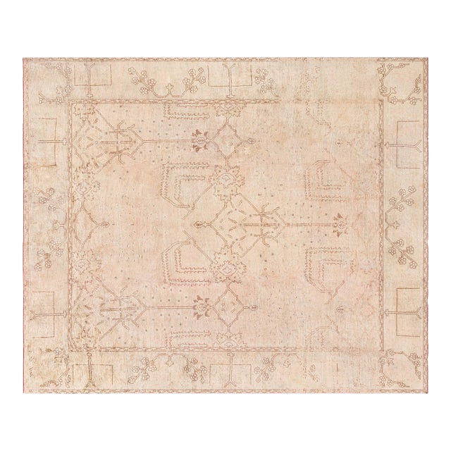 Antique Turkish Oushak Rug For Sale