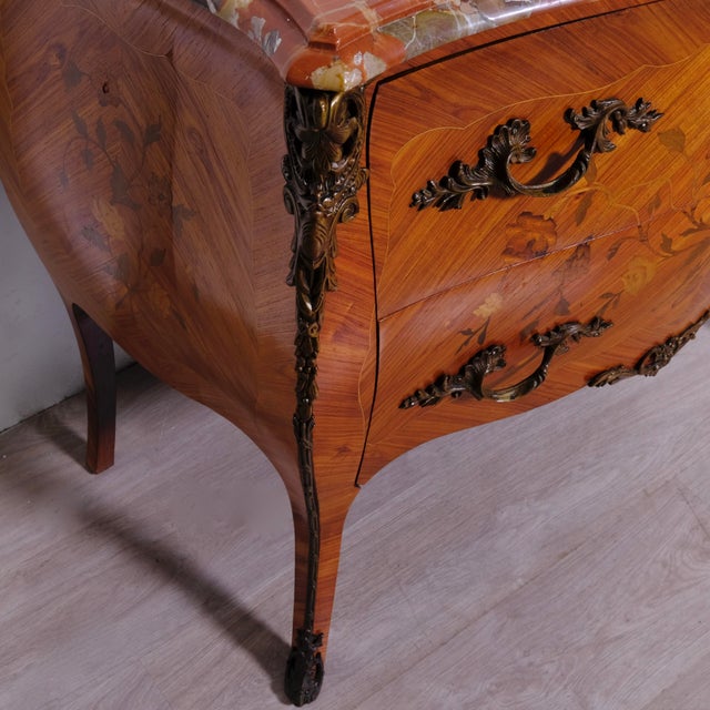 Louis XV Chest of Drawers with Removable Marble Two Drawers For Sale - Image 10 of 18
