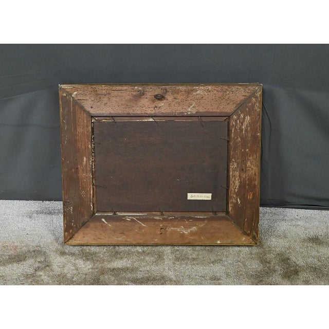 French School Artist, The Wild Coast of Belle-Île-en-Mer, 19th Century, Oil on Wood, Framed For Sale - Image 14 of 17