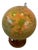 Vintage Illuminated Glass Globe, 1980 For Sale