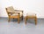 Mid-Century Modern Set of Danish Lounge Chair and Ottoman in Oak by Juul Kristensen, 1970s For Sale - Image 3 of 18