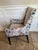 White Restoration Hardware 2 Leigh Dining Armhairs - Reupholstered Americana For Sale - Image 8 of 10