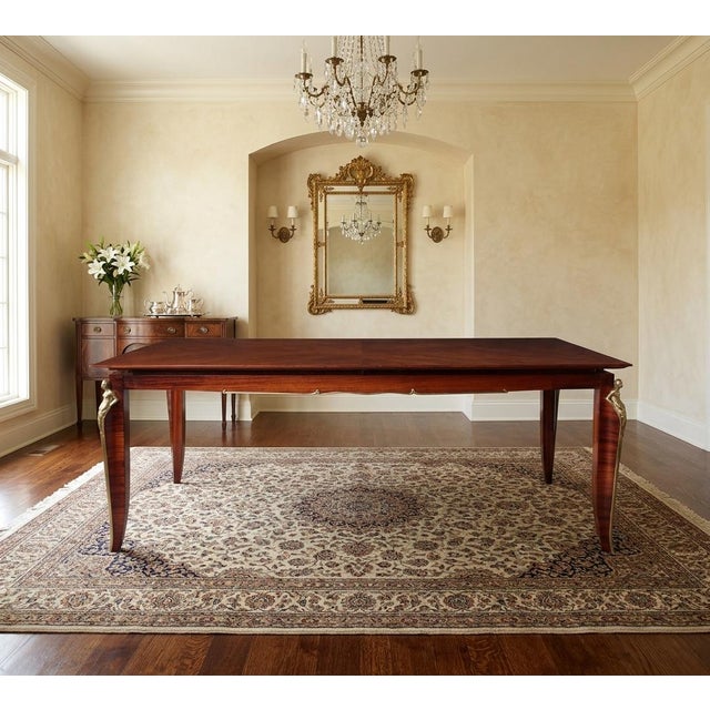 1920s French Art Deco Rosewood Dining Table, 1925 For Sale - Image 5 of 18