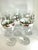 Glass 1960s Libby Winter Village Wine/Water Goblet Set of 8 For Sale - Image 7 of 9