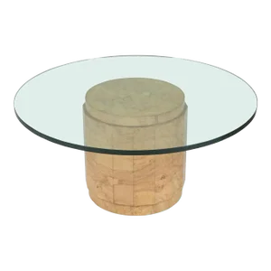 Edward Wormley for Dunbar MCM Burl Wood Centre or Cocktail Round Table