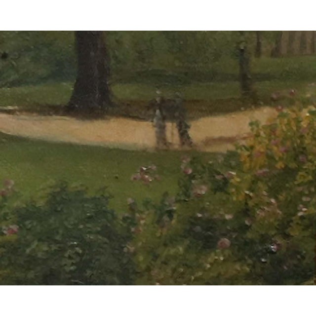 A beautiful landscape painting of unknown English painter, capturing a scene from the English countryside. The stated...