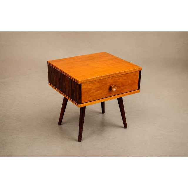 Mid-Century Modern Brazilian Modern Accent Table in Rosewood & Pau Marfim by Cimo, Brazil, 1950s For Sale - Image 3 of 18
