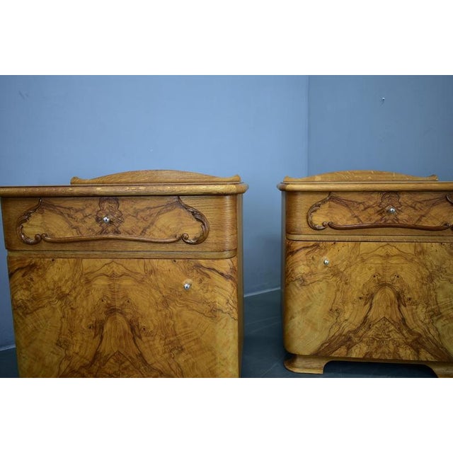 Art Deco Bedside Tables, Czechoslovakia, 1939, Set of 2 For Sale - Image 10 of 18