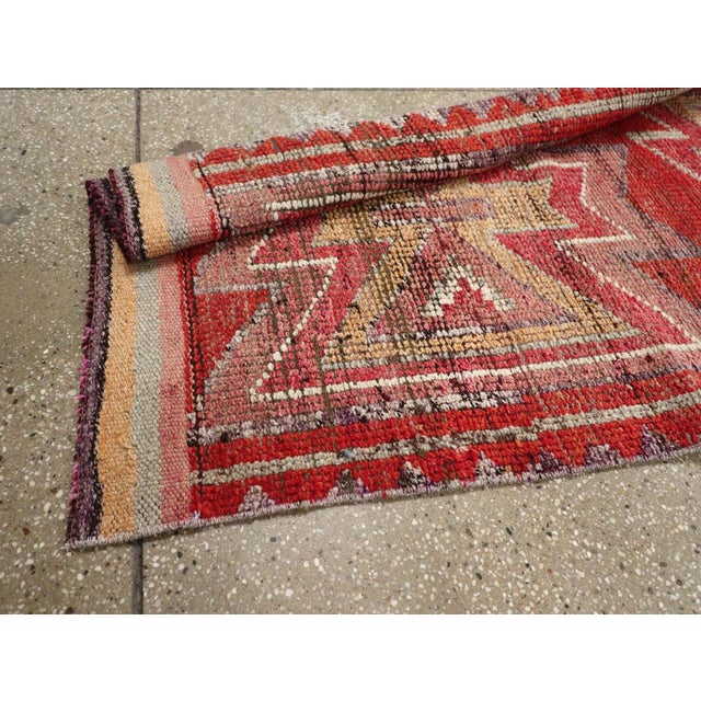 Galerie Shabab Collection Mid-20th Century Turkish Anatolian Tribal Runner For Sale - Image 10 of 10