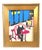 2020s Parisian Expressionism Man Painting at a Cafe Including the Antique Gold Wood Frame For Sale - Image 5 of 5