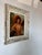 Available for sale this captivating 1950s vintage oil on board painting by Sylvia, depicting a nude woman adorned with a...