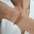 This Retro tennis bracelet features 26.4 carats of natural round-cut citrine, with each gemstone measuring approximately 6...