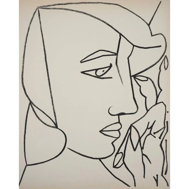 Françoise Gilot, Woman in Profile, 1951, Original Lithograph For Sale - Image 4 of 4