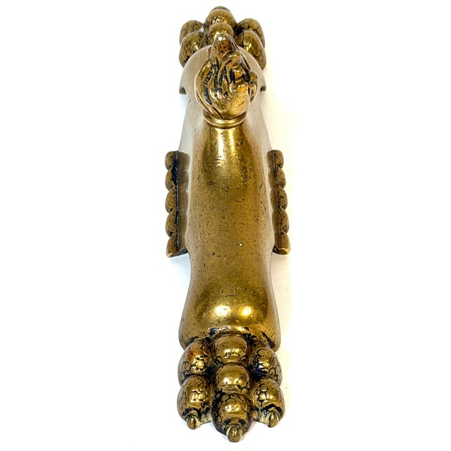 Antique English Brass and Iron Fire Stop Paperweight Signed CSJ - Circa 1850 For Sale - Image 12 of 16