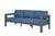 Sardinia Aluminum Frame Outdoor Sofa Set - Blue Cushions For Sale - Image 13 of 15