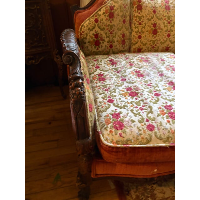 Antique Victorian Style Couch For Sale - Image 4 of 10