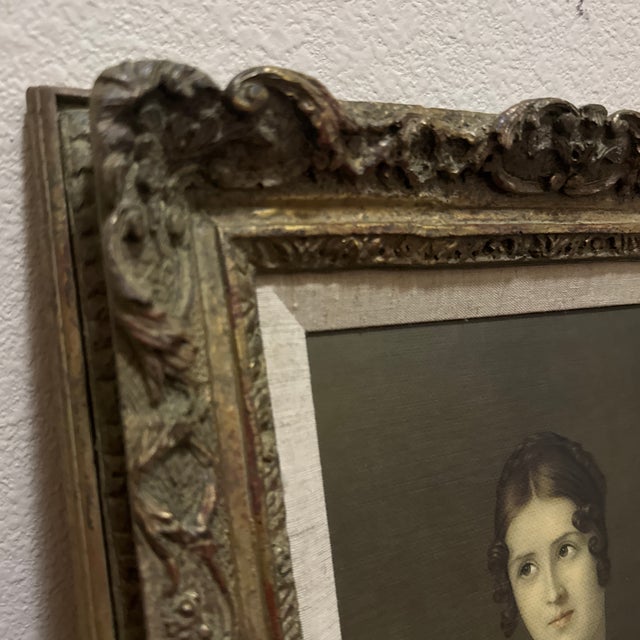 1960s "The Beautiful Greek": Marie Pauline Bonaparte Print on Board Framed Reproduction For Sale - Image 4 of 9