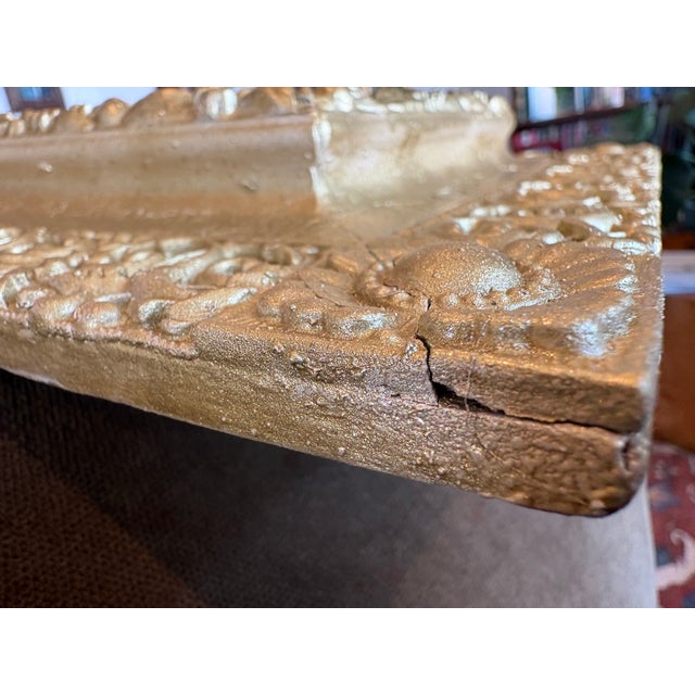 2025 Painting of Green Woods, Clearing, and Meadow on a Warm Day in Vintage Gold Frame For Sale - Image 9 of 12