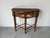 1980s Vintage Milling Road for Baker Bamboo & Rattan Demi-Lune Console Table For Sale - Image 5 of 12