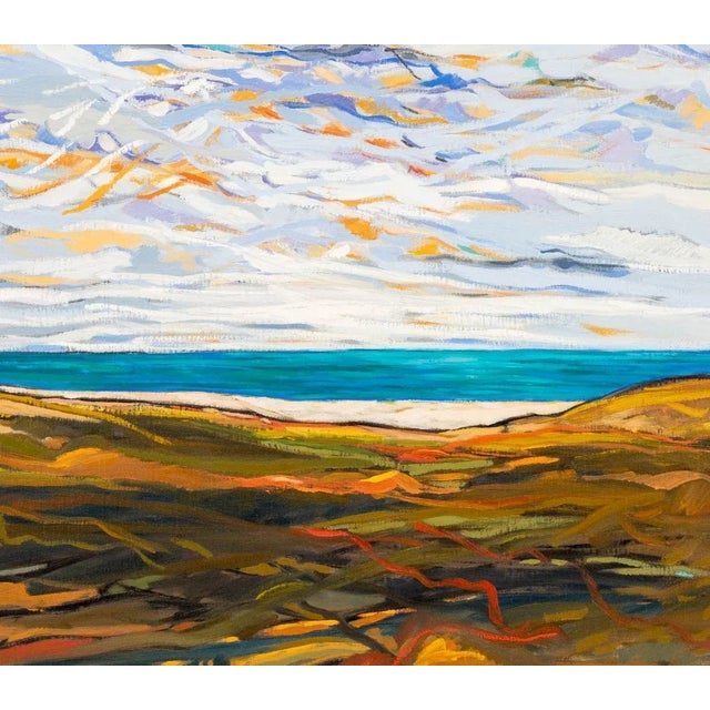 Yehouda Chaki "Landscape 8010" Oil on Canvas For Sale - Image 4 of 12