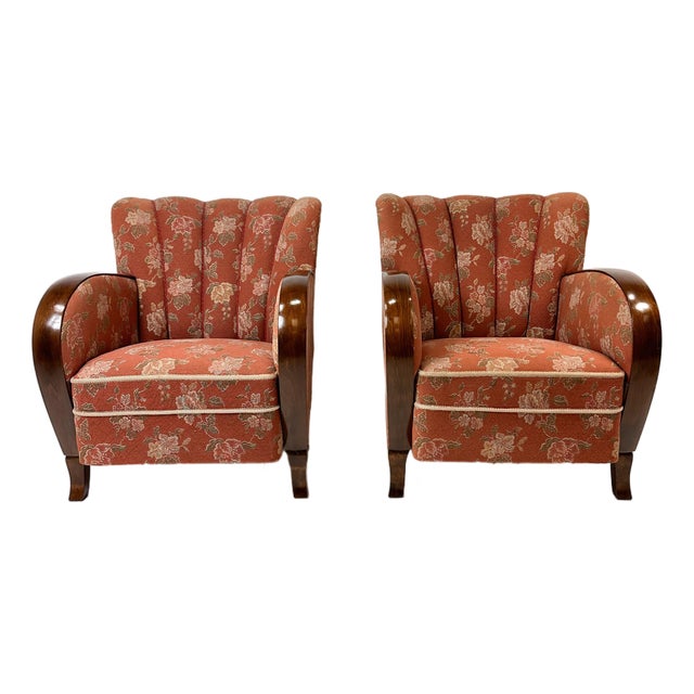 1930s Art Deco Swedish Lounge Chairs For Sale