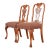Romweber Antique Georgian Carved Walnut Side Chairs or Dining Chairs, Set of Four For Sale