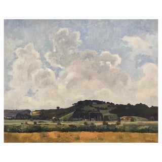 Adolphe De Siebenthal, Montagny, Oil on Canvas, 1947 For Sale