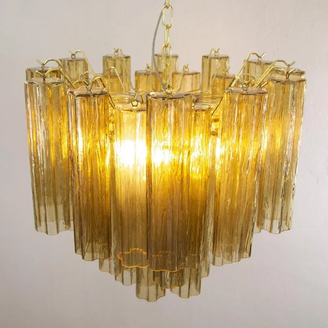 1990s Brown Murano Glass Ceiling Chandelier, 1990s For Sale - Image 5 of 13