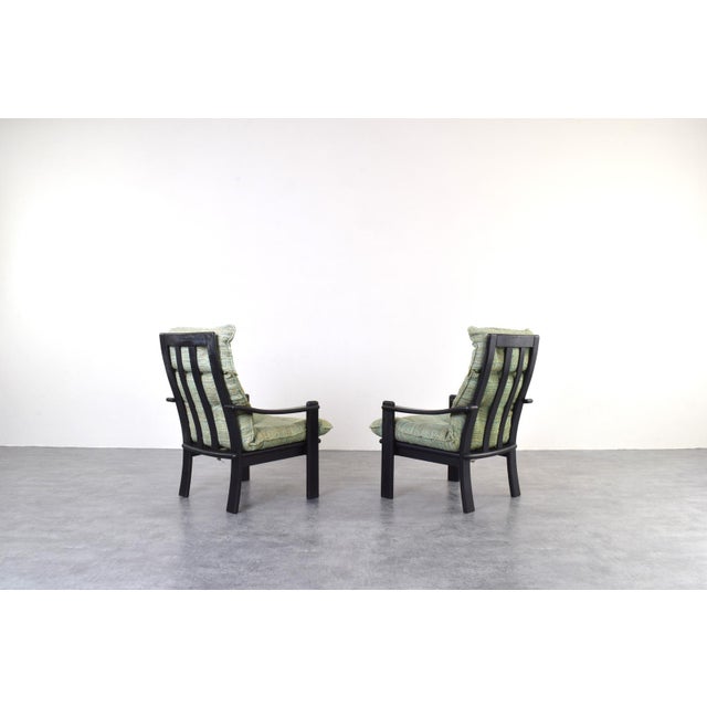 Mid-Century Danish Lounge Chairs and Coffee Table, 1970s, Set of 3 For Sale - Image 4 of 17