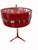 Vintage Red Enamel Table Lamp Steel and red enamel with 3 leg base Origin: Italy 1970s