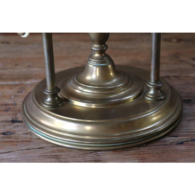 Vintage Pair of Chapman Brass & Glass Hurricane Candle Holders, 1985 For Sale - Image 12 of 18