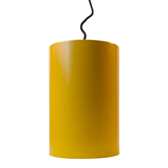 Yellow Sektor Pendant Lamp by Jo Hammerborg for Fog & Mørup, 1970s For Sale