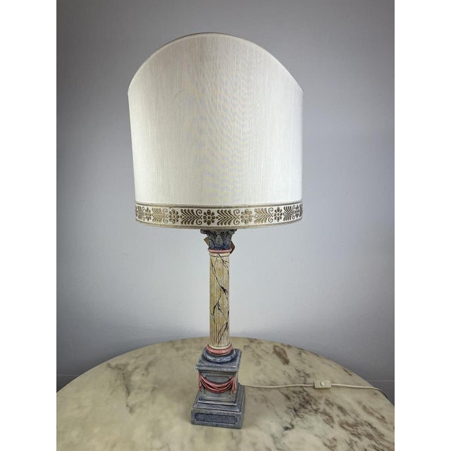 Italian Ceramic Table Lamp, 1980s For Sale - Image 16 of 16