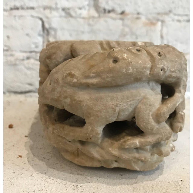 Late 19th Century Carved Stone Bowl Found in Italy For Sale In New York - Image 6 of 11