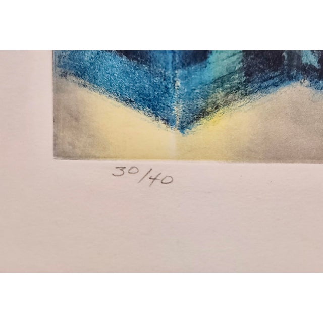 1990s Christopher Brown - Accordion - Aquatint on Paper For Sale - Image 5 of 7