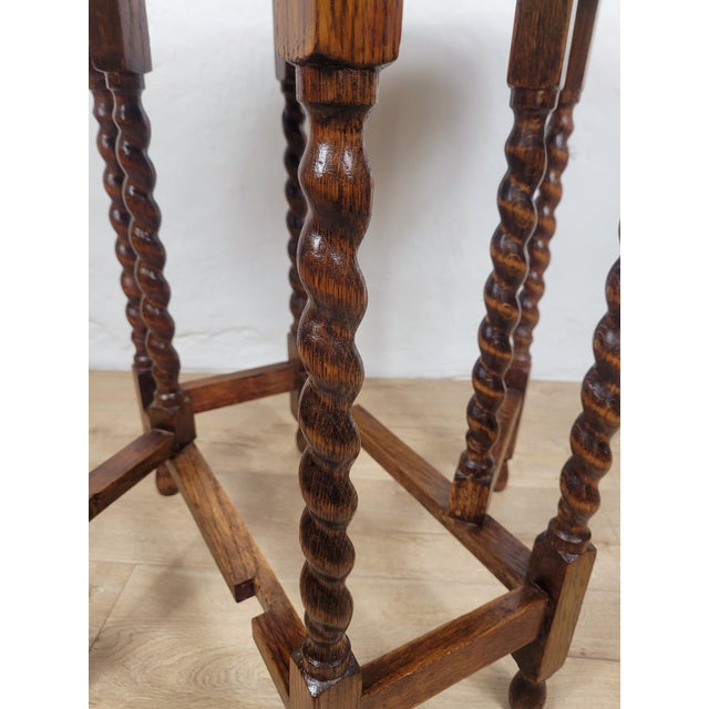 Antique 19th Century Barley Twist Drop Leaf Gate Leg Occasional Table For Sale - Image 17 of 18