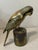 Stunning Mid Century Solid Brass Macaw Parrot Figure Regal Patina Decor Heavy For Sale - Image 11 of 12