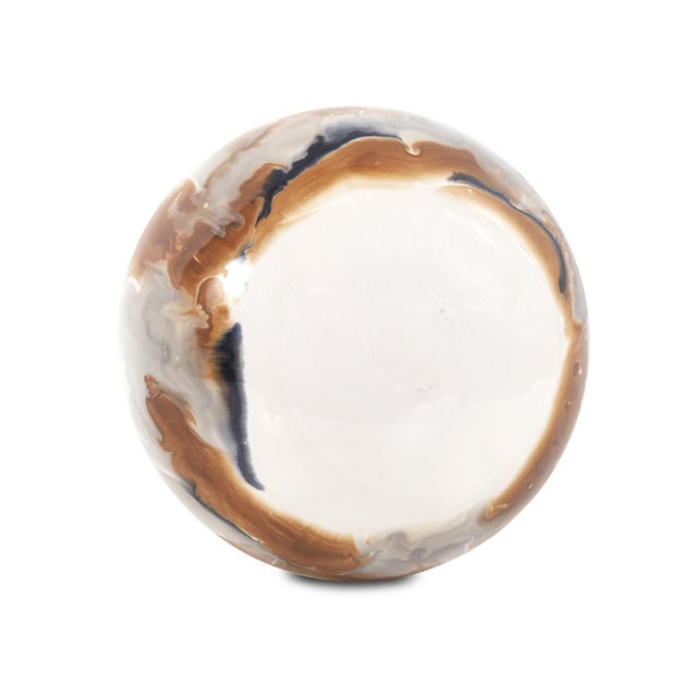 Kenneth Ludwig Chicago Lahar Iron Sphere - Medium For Sale - Image 4 of 7