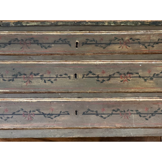 18th Century Italian Neoclassical Painted Chest For Sale - Image 6 of 13