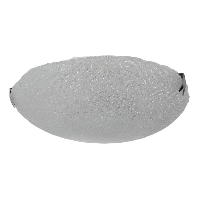 Vintage Glass Ceiling Lamp For Sale