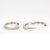 Contemporary 14k Solid Gold Ethically Sourced Diamond Hoops | Latch Back Closure For Sale - Image 3 of 8