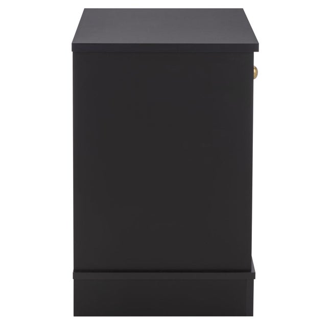 Shafa Side Table in Black / Brass For Sale - Image 9 of 10