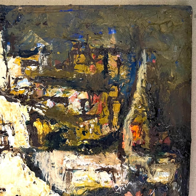 1960s 1963 Abstract Italian Landscape Painting - Cohn For Sale - Image 5 of 11